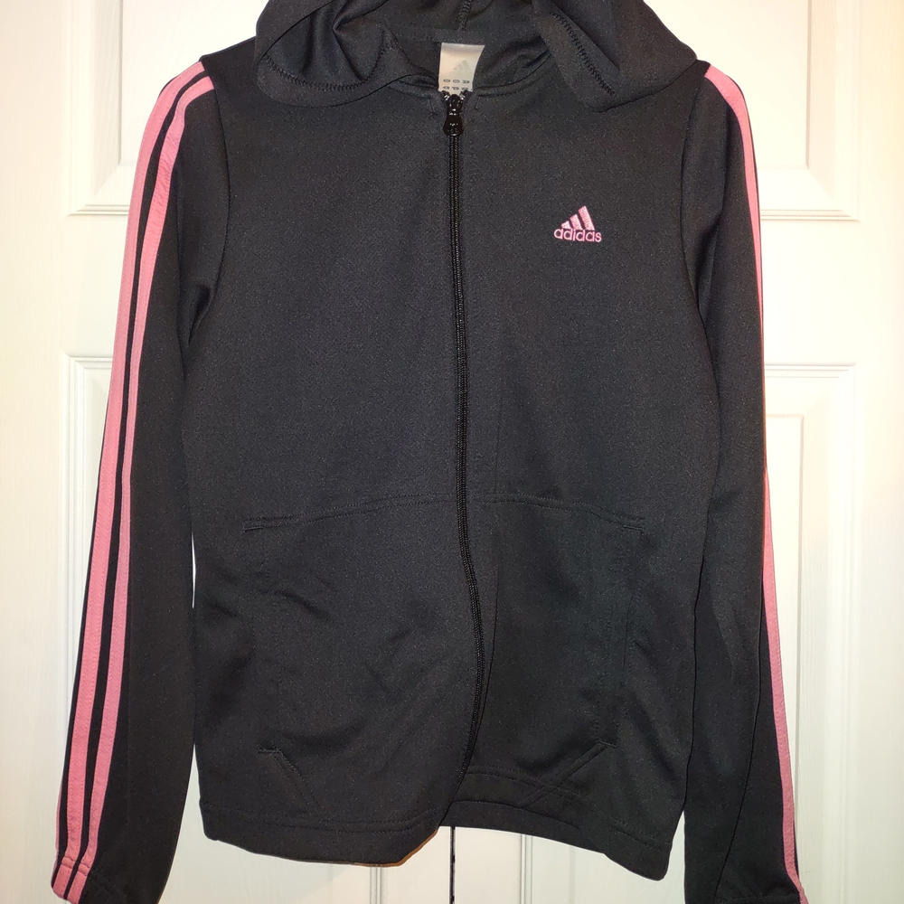 Adidas Black Zip-Up Hoodie